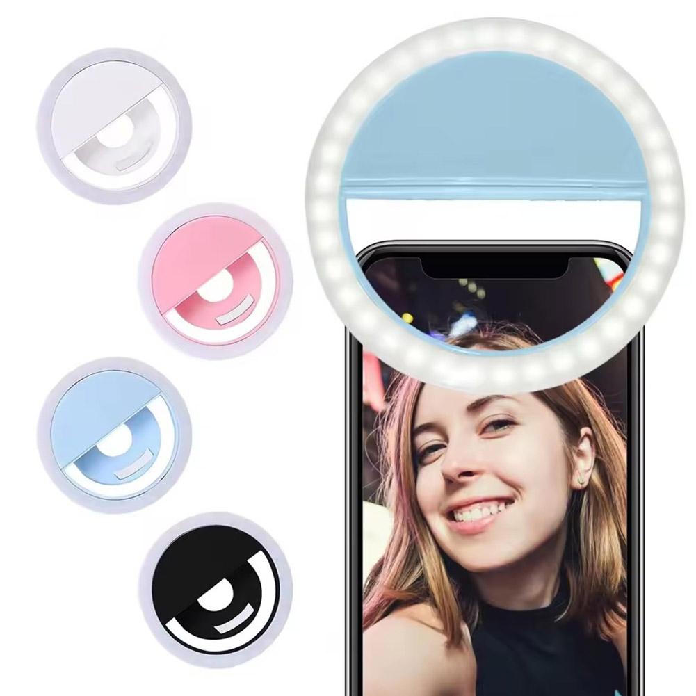 Photography Lighting Game - Klipsli Selfie Halka Işığı, Şarj Edilebilir