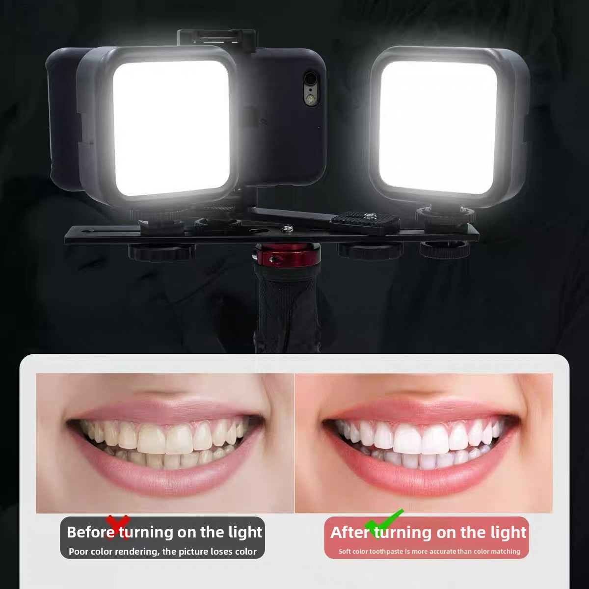 Bluetooth Özellikli Diş Fotoğr - Photography Mobile Lighting incelemesi ve fiyatı