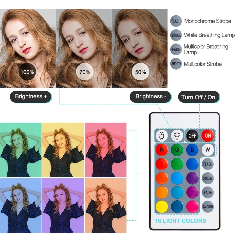 10 İnç RGB Halka Işık, Uzaktan - Photography Lighting Description incelemesi ve fiyatı