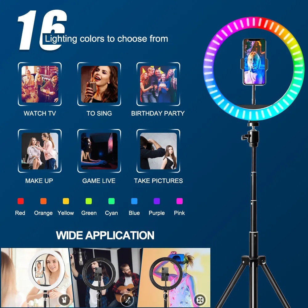 10 İnç RGB Halka Işık, Uzaktan - Photography Lighting Description incelemesi ve fiyatı
